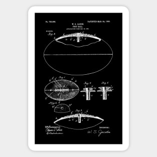 Foot Ball 1903 Patent , Gift for Football Lover, Man Cave foot ball Patent illustration Sticker